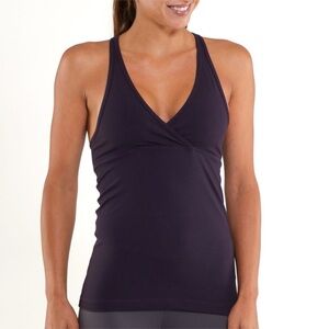 lululemon Black Swan Deep V neck size small